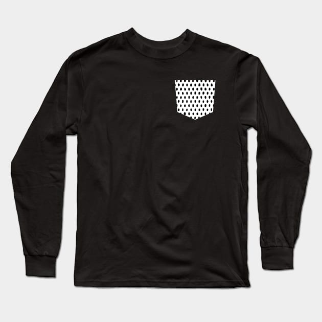Pocket - Palette Dots Monochromatic Long Sleeve T-Shirt by ninoladesign